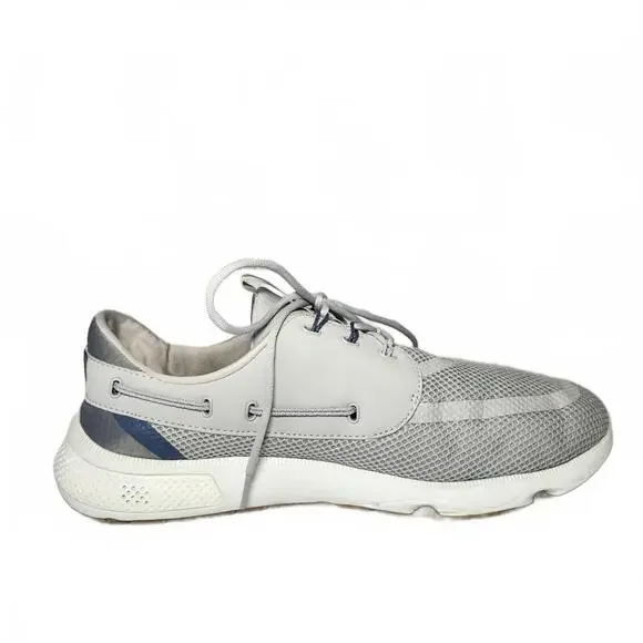 Sperry Mens 7 Seas 3-Eye Mesh Boat Shoes Gray Casual Size 12 - Picture 7 of 13